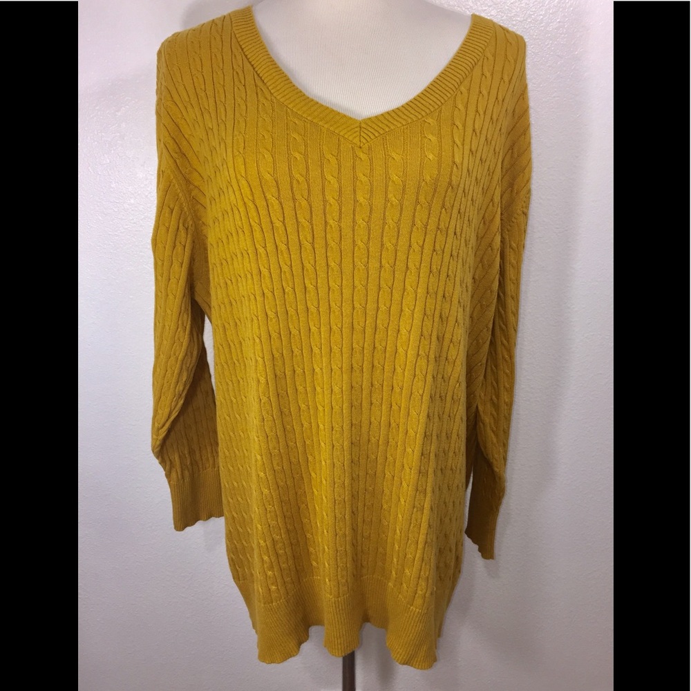 Mustard Sweater 2X